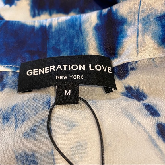 Generation Love Indigo Tie Dye Nia Silk Skirt (M) - Picture 8 of 13